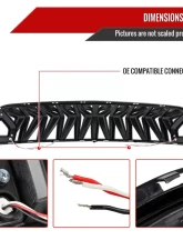 Spec-D Shark Style Hood Grille with Sequential LED Turn Signal Lights Ford Mustang 2018-2023                                     - HG-MST18BKDRL-SQ-KH - Image 8