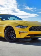 Spec-D Shark Style Hood Grille with Sequential LED Turn Signal Lights Ford Mustang 2018-2023                                     - HG-MST18BKDRL-SQ-KH - Image 10