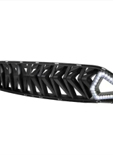 Spec-D Shark Style Hood Grille with Sequential LED Turn Signal Lights Ford Mustang 2018-2023                                     - HG-MST18BKDRL-SQ-KH - Image 10