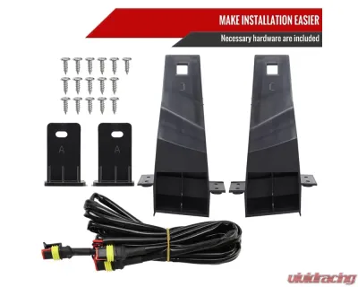 Spec-D Rebel Spec-D Style Front hood Grille with Amber LED Lights Dodge RAM 1500 2009-2012 - HG-RAM0915BB-LED-JB