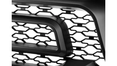 Spec-D Rebel Style Hood Grille w/ Amber LED Lights Dodge Ram 2500 | 3500 2010-2018                                     - HG-RAM1025BB-LED-JB - Image 4