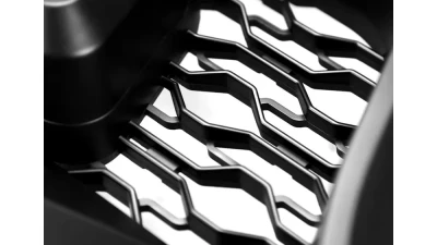 Spec-D Rebel Style Hood Grille w/ Amber LED Lights Dodge Ram 2500 | 3500 2010-2018                                     - HG-RAM1025BB-LED-JB - Image 5