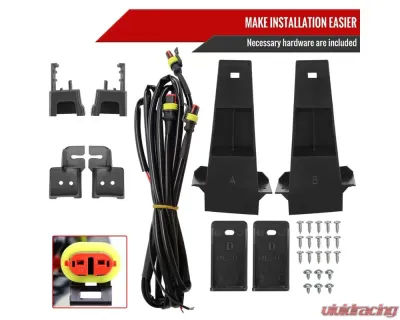 Spec-D Rebel Style Hood Grille w/ Amber LED Lights Dodge Ram 2500 | 3500 2010-2018 - HG-RAM1025BB-LED-JB