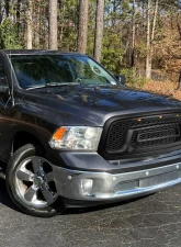 Spec-D Rebel Spec-D Style Front Hood Grille with Amber LED Lights Dodge RAM 1500 2013-2018                                     - HG-RAM1315BB-LED-JB - Image 8
