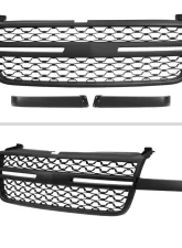 Spec-D Black Honeycomb Front Hood Grille Chevrolet Silverado 2500HD/3500HD 2005-2006                                     - HG-SIV05BB-JB - Image 2