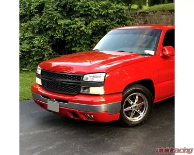 Spec-D Black Honeycomb Front Hood Grille Chevrolet Silverado 2500HD/3500HD 2005-2006 - HG-SIV05BB-JB