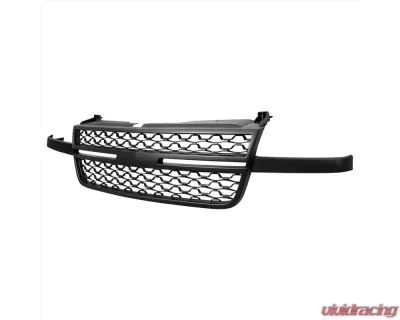 Spec-D Black Honeycomb Front Hood Grille Chevrolet Silverado 2500HD/3500HD 2005-2006 - HG-SIV05BB-JB