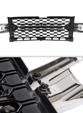 Spec-D Glossy Black Honeycomb Hood Grille w/ Chrome Trim Chevrolet Silverado 2019-2022                                     - HG-SIV1915LTCB-GL - Image 6
