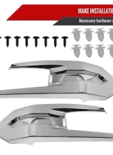 Spec-D Glossy Black Honeycomb Hood Grille w/ Chrome Trim Chevrolet Silverado 2019-2022                                     - HG-SIV1915LTCB-GL - Image 8