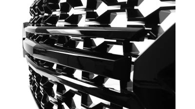 Spec-D Glossy Black Honeycomb Hood Grille Chevrolet Silverado 2019-2022                                     - HG-SIV1915LTGB-GL - Image 3