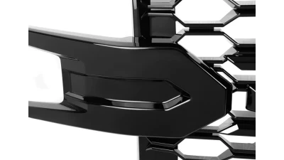 Spec-D Glossy Black Honeycomb Hood Grille Chevrolet Silverado 2019-2022                                     - HG-SIV1915LTGB-GL - Image 4