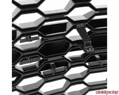 Spec-D Glossy Black Honeycomb Hood Grille Chevrolet Silverado 2019-2022 - HG-SIV1915LTGB-GL