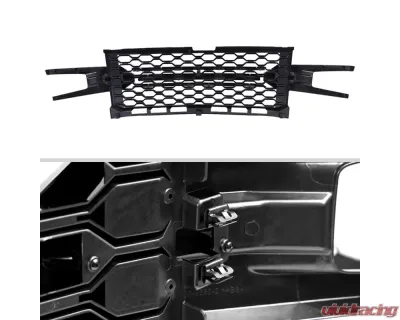Spec-D Glossy Black Honeycomb Hood Grille Chevrolet Silverado 2019-2022 - HG-SIV1915LTGB-GL