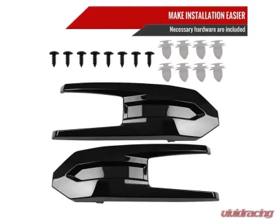 Spec-D Glossy Black Honeycomb Hood Grille Chevrolet Silverado 2019-2022 - HG-SIV1915LTGB-GL