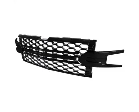 Spec-D Glossy Black Honeycomb Hood Grille Chevrolet Silverado 2019-2022