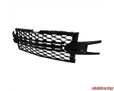 Spec-D Glossy Black Honeycomb Hood Grille Chevrolet Silverado 2019-2022 - HG-SIV1915LTGB-GL