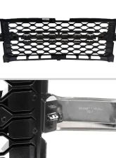 Spec-D Glossy Black Honeycomb Hood Grille w/ Chrome Trim Chevrolet Silverado 2019-2022                                     - HG-SIV1915WTCB-GL - Image 6