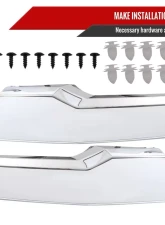 Spec-D Glossy Black Honeycomb Hood Grille w/ Chrome Trim Chevrolet Silverado 2019-2022                                     - HG-SIV1915WTCB-GL - Image 8