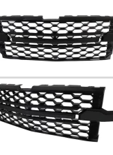 Spec-D Glossy Black Honeycomb Hood Grille Chevrolet Silverado 2019-2022                                     - HG-SIV1915WTGB-GL - Image 2
