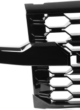 Spec-D Glossy Black Honeycomb Hood Grille Chevrolet Silverado 2019-2022                                     - HG-SIV1915WTGB-GL - Image 4