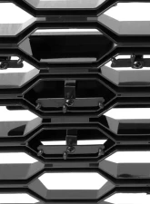 Spec-D Glossy Black Honeycomb Hood Grille Chevrolet Silverado 2019-2022                                     - HG-SIV1915WTGB-GL - Image 5