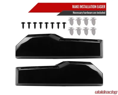 Spec-D Glossy Black Honeycomb Hood Grille Chevrolet Silverado 2019-2022 - HG-SIV1915WTGB-GL