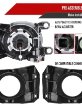 Spec-D Cross LED Fog Lights Kit Chrome Housing/Clear Lens Toyota Corolla 2022-2023                                     - LF-CORX20CLED-DL - Image 7