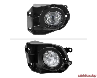 Spec-D Cross LED Fog Lights Kit Chrome Housing/Clear Lens Toyota Corolla 2022-2023 - LF-CORX20CLED-DL