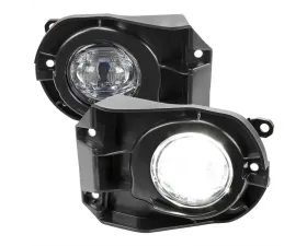 Spec-D Cross LED Fog Lights Kit Chrome Housing/Clear Lens Toyota Corolla 2022-2023