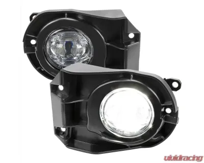 Spec-D Cross LED Fog Lights Kit Chrome Housing/Clear Lens Toyota Corolla 2022-2023 - LF-CORX20CLED-DL
