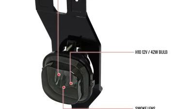 Spec-D H10 Fog Lights (Chrome Housing/Smoked Lens) Ford F-Series | Excursion 1999-2004                                     - LF-F25099GOEM-HZ - Image 8