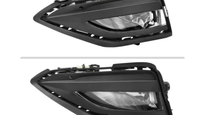 Spec-D H11 Fog Lights Kit (Chrome Housing/Clear Lens) Volkswagen Jetta 2019-2021                                     - LF-JET19COEM-DL - Image 2