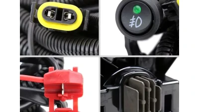 Spec-D LED Fog Lights Kit (Matte Black Housing/Clear Lens) Chevrolet Silverado 2019-2022                                     - LF-SIV1915JMLED-DL - Image 5