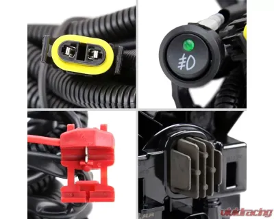 Spec-D LED Fog Lights Kit (Matte Black Housing/Clear Lens) Chevrolet Silverado 2019-2022 - LF-SIV1915JMLED-DL