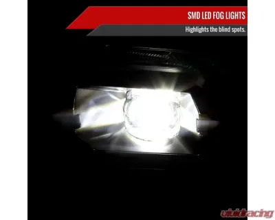 Spec-D LED Fog Lights Kit (Matte Black Housing/Clear Lens) Chevrolet Silverado 2019-2022 - LF-SIV1915JMLED-DL