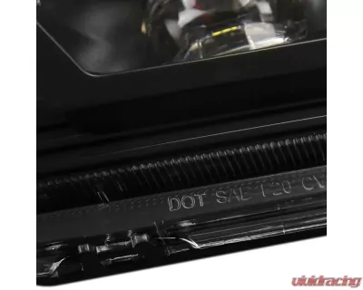 Spec-D LED Fog Lights Kit (Matte Black Housing/Clear Lens) Chevrolet Silverado 2019-2022 - LF-SIV1915JMLED-DL