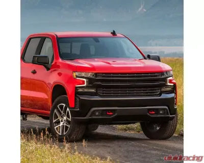 Spec-D LED Fog Lights Kit (Matte Black Housing/Clear Lens) Chevrolet Silverado 2019-2022 - LF-SIV1915JMLED-DL