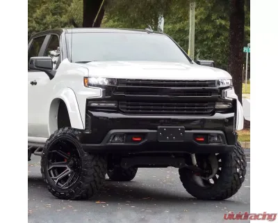 Spec-D LED Fog Lights Kit (Matte Black Housing/Clear Lens) Chevrolet Silverado 2019-2022 - LF-SIV1915JMLED-DL