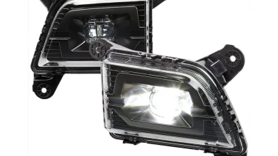 Spec-D LED Fog Lights Kit (Matte Black Housing/Clear Lens) Chevrolet Silverado 2019-2022                                     - LF-SIV1915JMLED-DL - Image 10