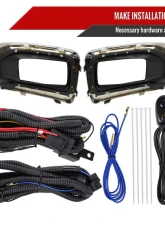 Spec-D Bumper Fog Lights Kit Chrome Housing/Clear Lens GMC Yukon/Yukon XL 2015-2018                                     - LF-YUK15COEM-HZ - Image 5