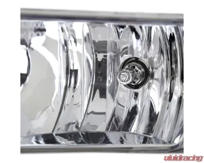 Spec-D Bumper Fog Lights Kit Chrome Housing/Clear Lens GMC Yukon/Yukon XL 2015-2018 - LF-YUK15COEM-HZ