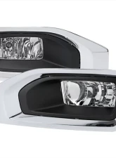 Spec-D Bumper Fog Lights Kit Chrome Housing/Clear Lens GMC Yukon/Yukon XL 2015-2018                                     - LF-YUK15COEM-HZ - Image 10