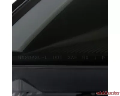 Spec-D Switchback Sequential Turn Signal Animated LED Bar Projector Headlights (Matte Black Housing/Smoked Lens) Nissan 350Z 2006-2009 - LHP-350Z06SM-SQ-RS