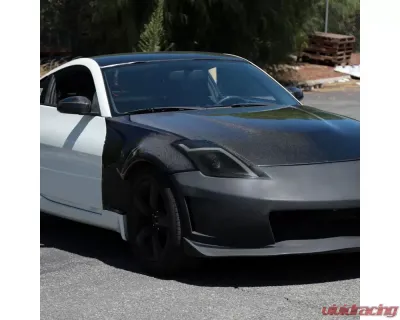 Spec-D Switchback Sequential Turn Signal Animated LED Bar Projector Headlights (Matte Black Housing/Smoked Lens) Nissan 350Z 2006-2009 - LHP-350Z06SM-SQ-RS