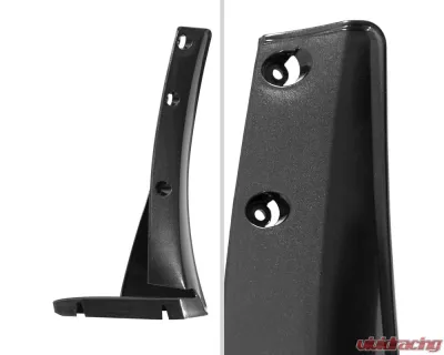 Spec-D Black 2PC Front Bumper Canards Spats Cover Chevrolet Corvette 2014-2019 - LPS-CVET14GB-KH