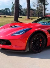 Spec-D Black 2PC Front Bumper Canards Spats Cover Chevrolet Corvette 2014-2019                                     - LPS-CVET14GB-KH - Image 7