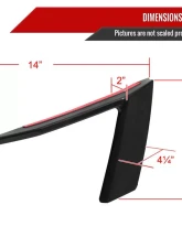 Spec-D Front Bumper Fog Light Vent Canards Cover Ford Mustang 2018-2022                                     - LPS-MST18GT-V2-LD - Image 2