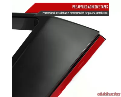 Spec-D Front Bumper Fog Light Vent Canards Cover Ford Mustang 2018-2022 - LPS-MST18GT-V2-LD