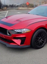 Spec-D Front Bumper Fog Light Vent Canards Cover Ford Mustang 2018-2022                                     - LPS-MST18GT-V2-LD - Image 8