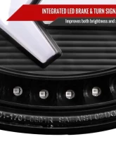 Spec-D 4 PC White LED Bar Tail Lights Matte Black Housing/Clear Lens Chevrolet Corvette C5 1997-2004                                     - LT-CVET97JMLED-G2-OZ - Image 5